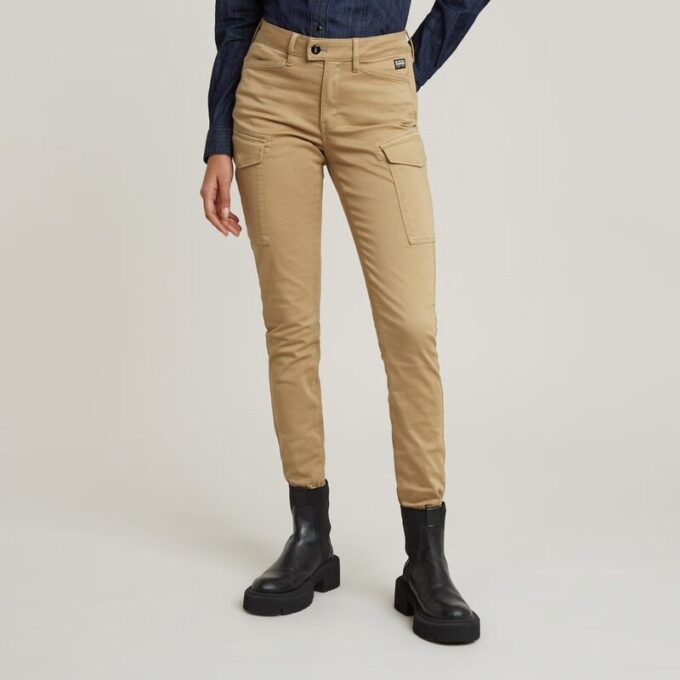 Blossite G-Shape Army High Skinny Broek
