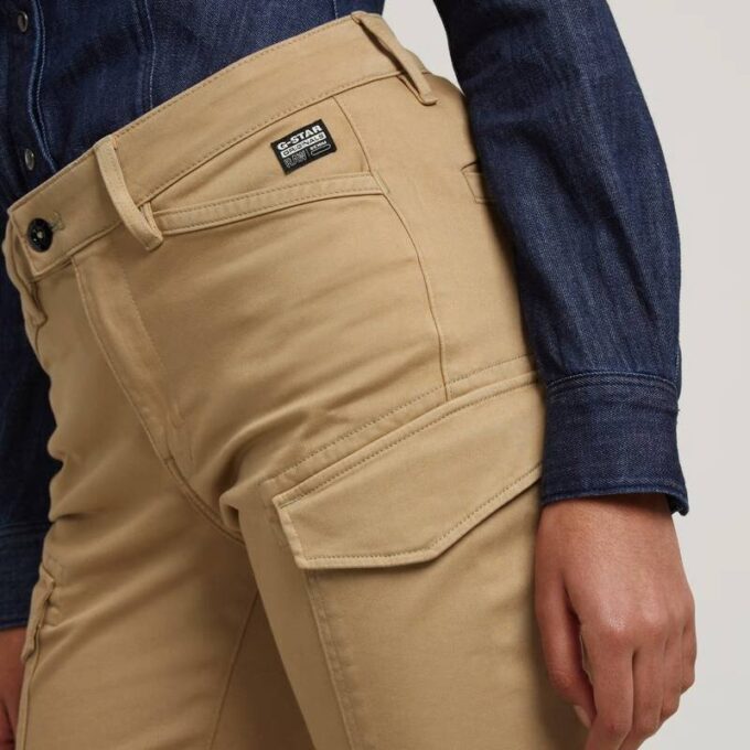 Blossite G-Shape Army High Skinny Broek