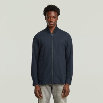 Bomberkraag Overshirt met Rits