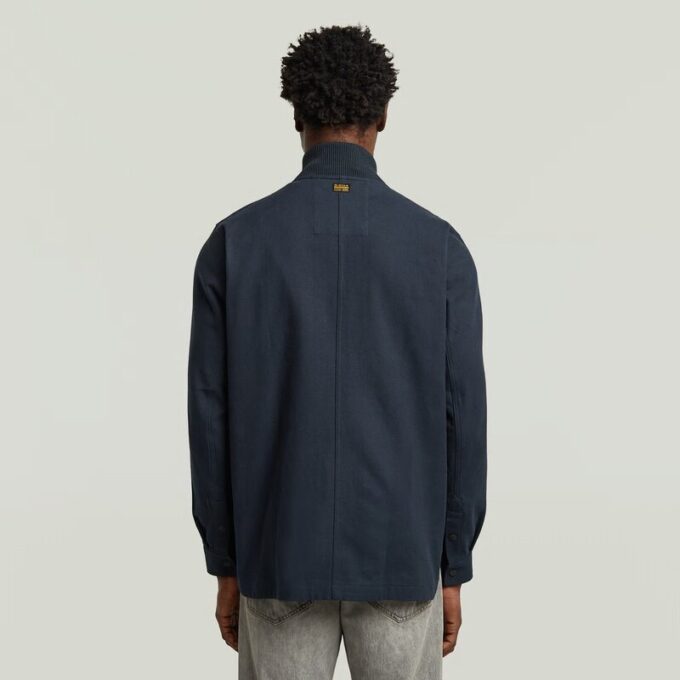 Bomberkraag Overshirt met Rits