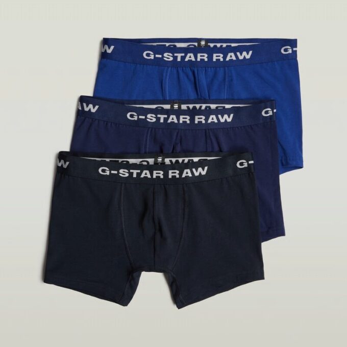 Boxershorts 3-pack blauwtint