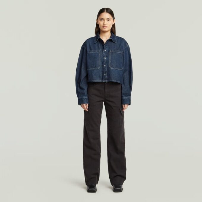 Boxy 2-pocket overshirt