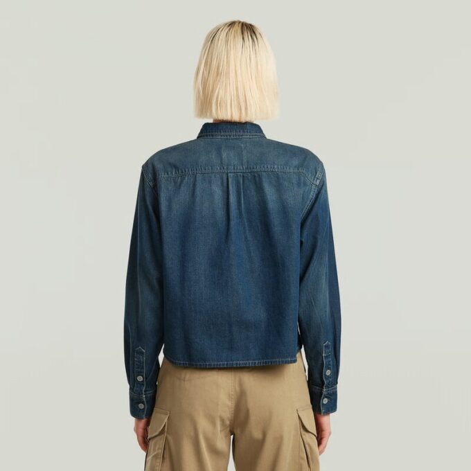 Boxy Relaxed 1-pocket overhemd