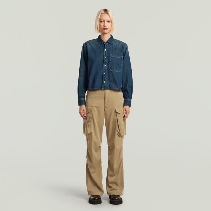 Boxy Relaxed 1-pocket overhemd