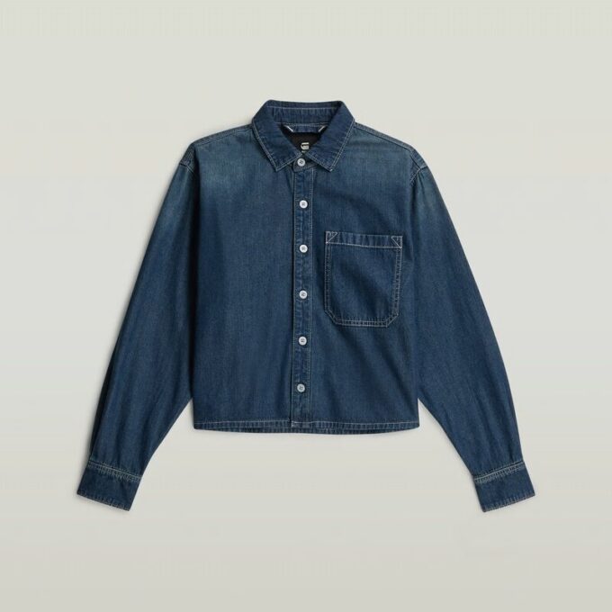 Boxy Relaxed 1-pocket overhemd
