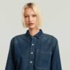 Boxy Relaxed 1-pocket overhemd