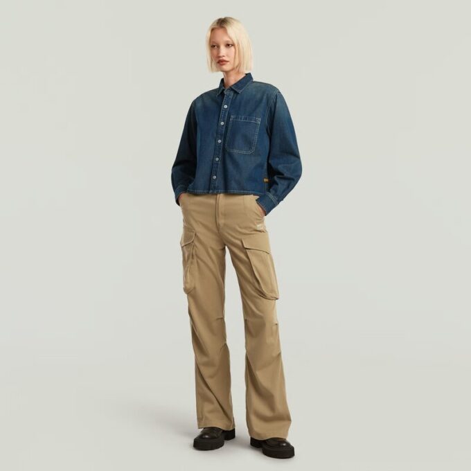 Boxy Relaxed 1-pocket overhemd