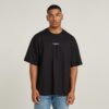 Boxy T-shirt met centrale borst