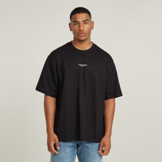 Boxy T-shirt met centrale borst