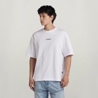 Boxy T-shirt met centrale borst