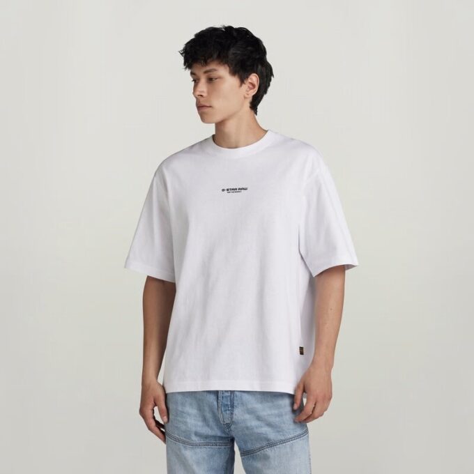 Boxy T-shirt met centrale borst