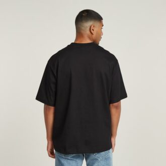 Boxy T-shirt met centrale borst
