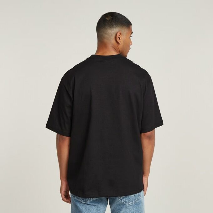 Boxy T-shirt met centrale borst