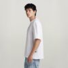Boxy T-shirt met centrale borst