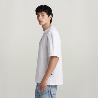 Boxy T-shirt met centrale borst