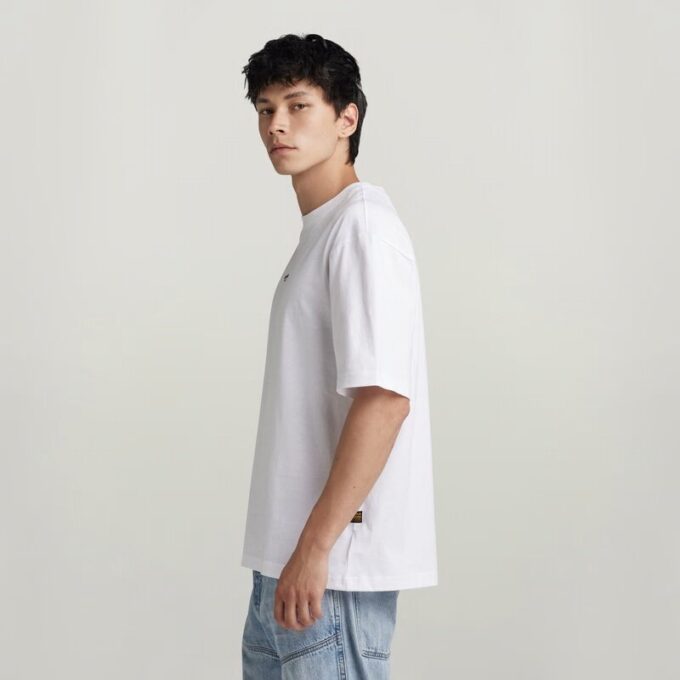 Boxy T-shirt met centrale borst