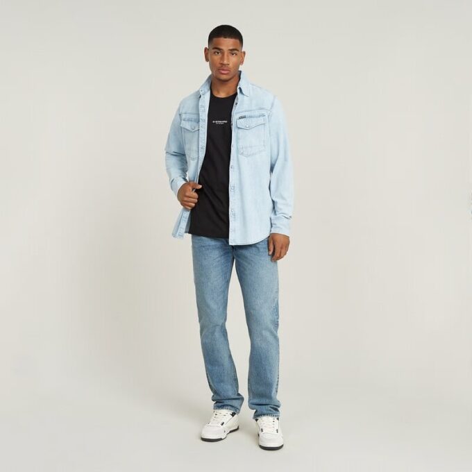 Boxy T-shirt met centrale borst