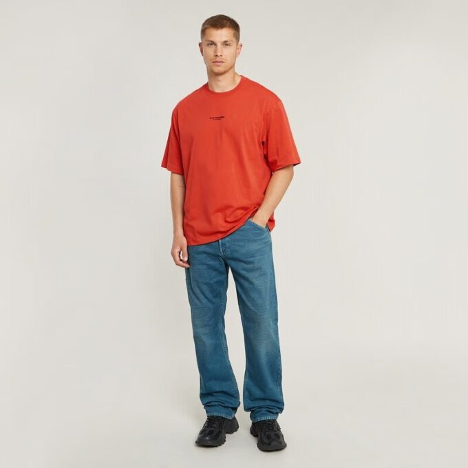 Boxy T-shirt met centrale borst Boxy T-shirt met centrale borst
