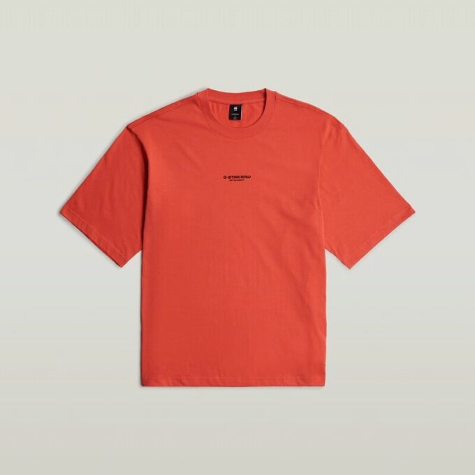 Boxy T-shirt met centrale borst Boxy T-shirt met centrale borst