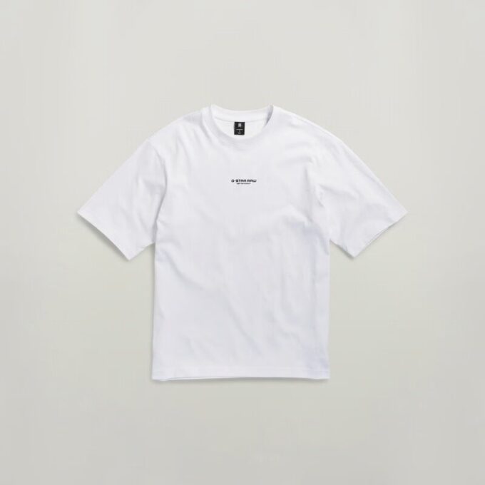 Boxy T-shirt met centrale borst