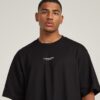 Boxy T-shirt met centrale borst