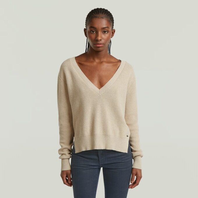 Boxy V-hals trui Boxy V-hals trui