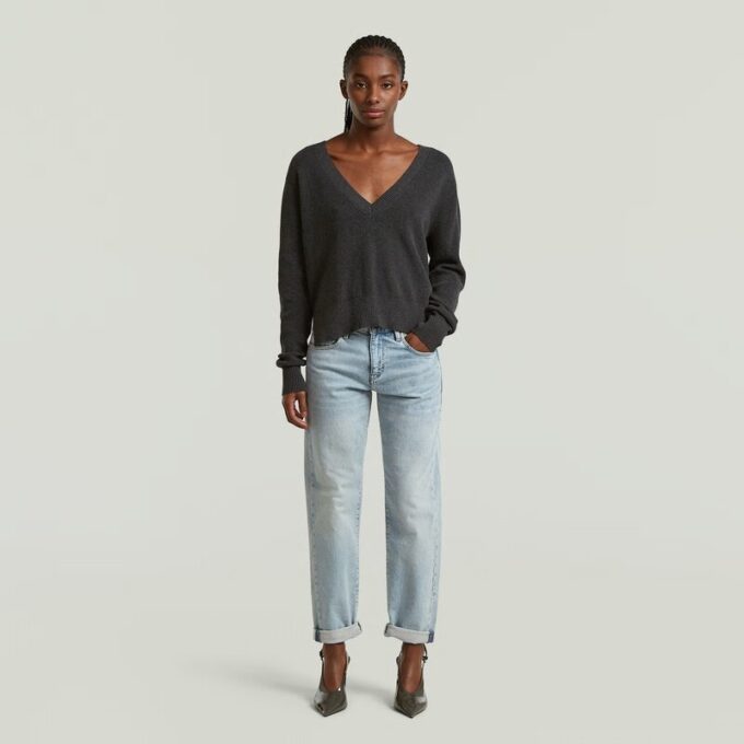 Boxy V-hals trui