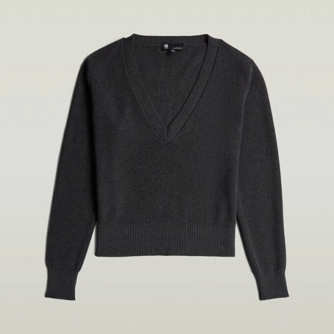 Boxy V-hals trui