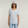 Boyfriend top met opgerolde mouwen Boyfriend top met opgerolde mouwen