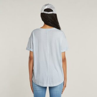 Boyfriend top met opgerolde mouwen