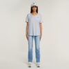 Boyfriend top met opgerolde mouwen Boyfriend top met opgerolde mouwen