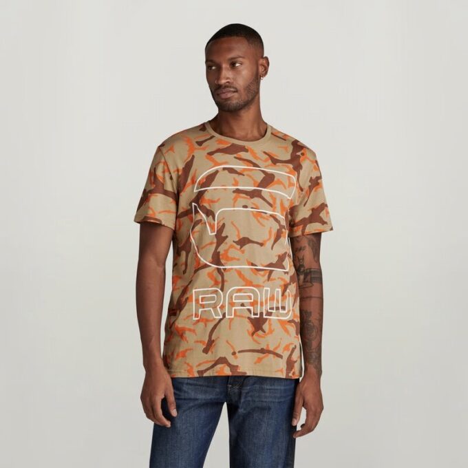 Camo Grafisch T-shirt