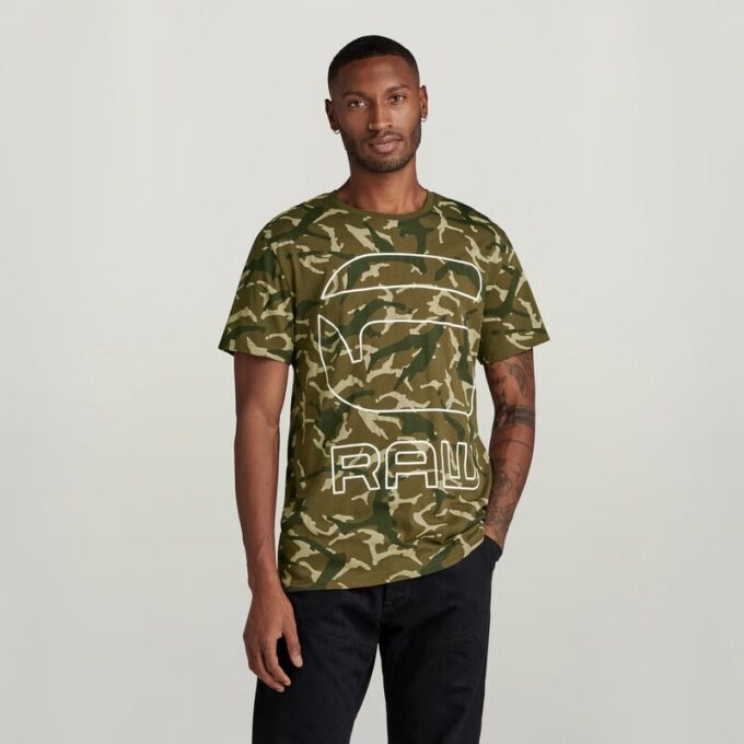 Camo Grafisch T-shirt