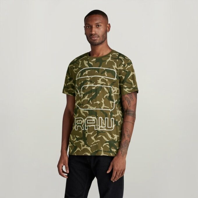 Camo Grafisch T-shirt