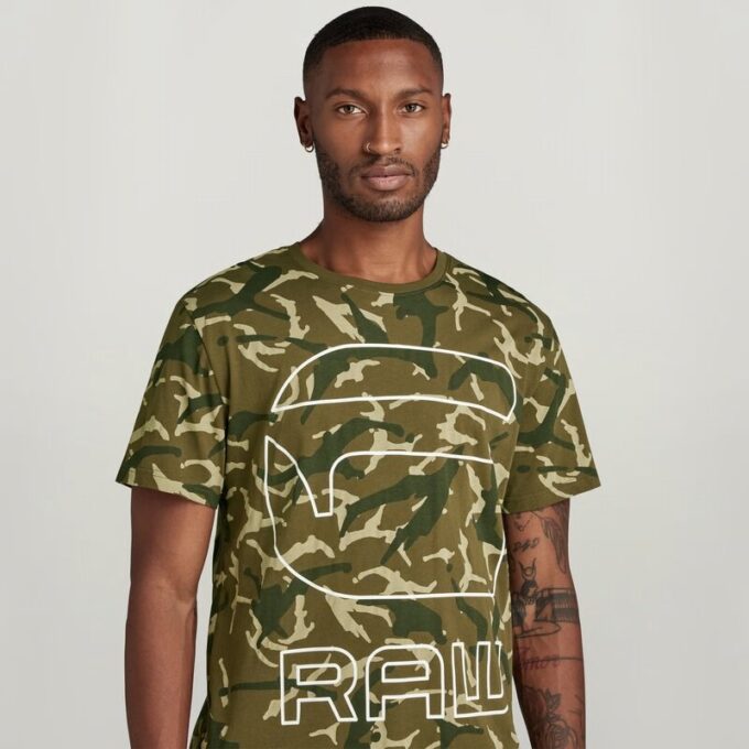 Camo Grafisch T-shirt