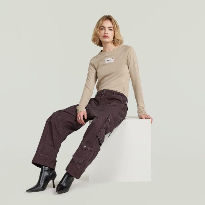 Cargo 3D Boyfriend Multi Pocket Broek Cargo 3D Boyfriend Multi Pocket Broek