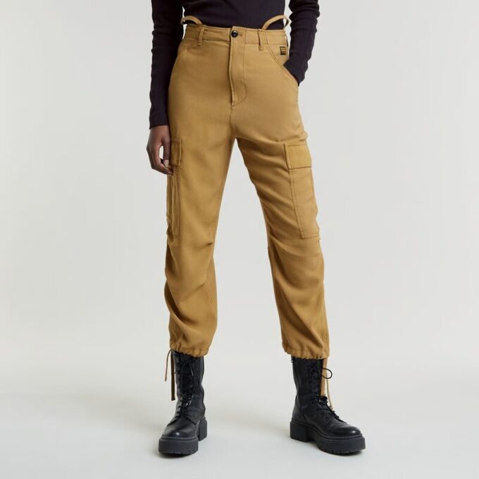 Cargo Cropped Trekkoord Broek Cargo Cropped Trekkoord Broek