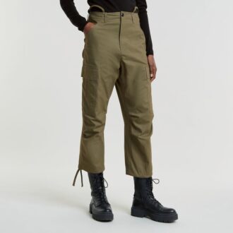Cargo Cropped Trekkoord Broek