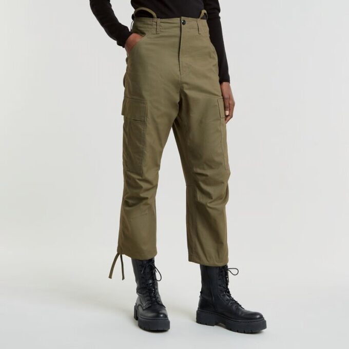 Cargo Cropped Trekkoord Broek Cargo Cropped Trekkoord Broek