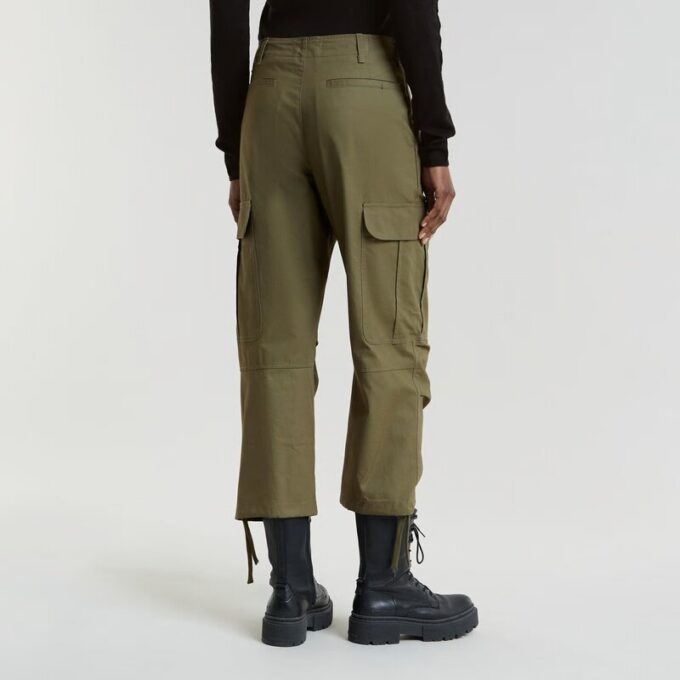 Cargo Cropped Trekkoord Broek Cargo Cropped Trekkoord Broek
