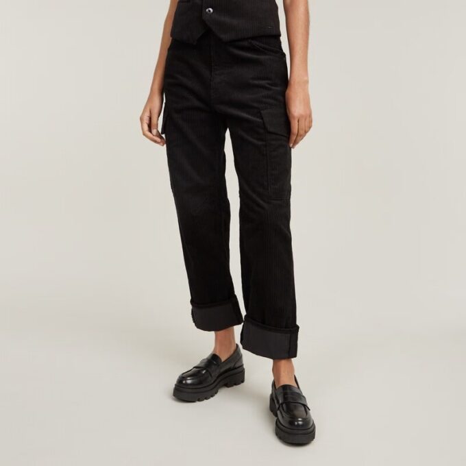 Cargobroek Cord 3D Boyfriend Cargobroek Cord 3D Boyfriend