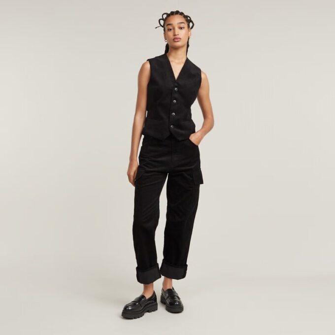 Cargobroek Cord 3D Boyfriend Cargobroek Cord 3D Boyfriend