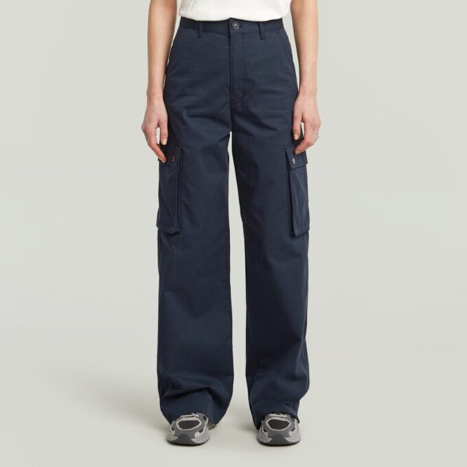 Cargobroek met hoge taille Cargobroek met hoge taille