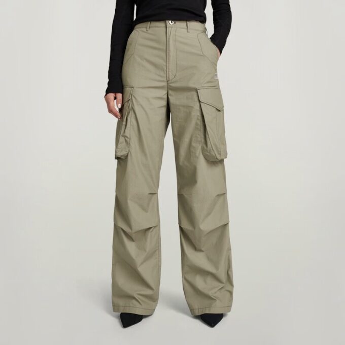 Cargobroek met hoge taille