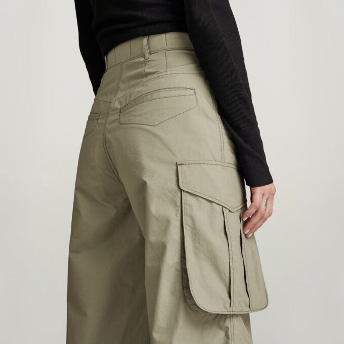 Cargobroek met hoge taille