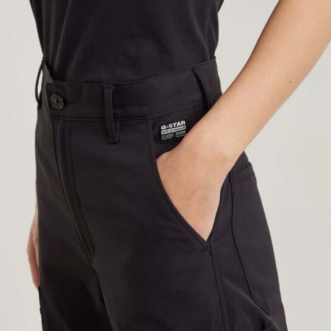 Cargobroek met hoge taille Cargobroek met hoge taille