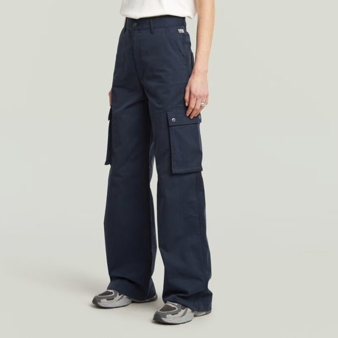 Cargobroek met hoge taille Cargobroek met hoge taille