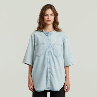 Carter 2-pocket denim overhemd