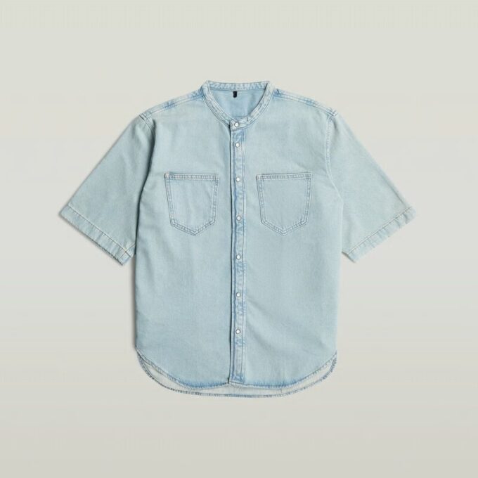 Carter 2-pocket denim overhemd