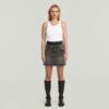 Carter minirok met dubbele tailleband